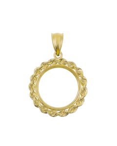 Coin Frame-14K Yellow-16.0mm