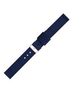 Navy Blue Two Piece 18mm Nylon Watch Strap