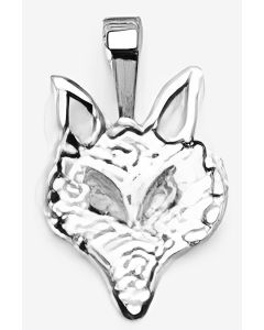Silver Fox's Head Pendant