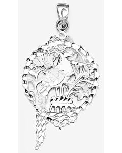 Silver Peacock Pendant
