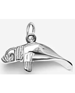 Silver 3D Walrus Charm