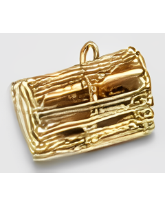10K Two Tone 3D Lobster Cage Trap Charm