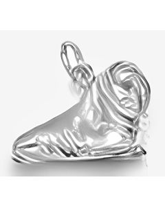 Silver 3D Walrus Charm