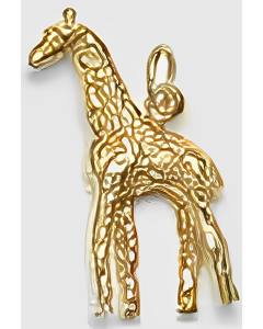 10K Yellow Gold Giraffe Charm