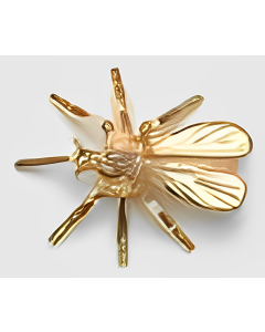 10K Yellow Gold 3D Mosquito Charm