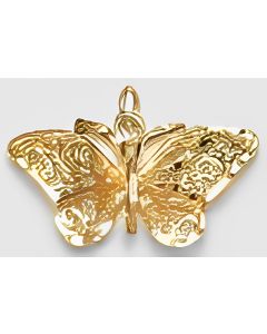 10K Yellow Gold Butterfly Charm