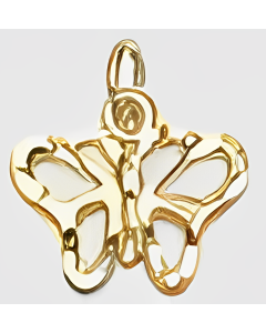 10K Yellow Gold Small Butterfly Charm
