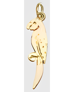 10K Yellow Gold Parrot Charm