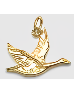 10K Yellow Gold Canadian Goose Charm