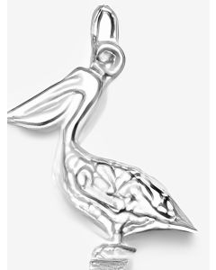 Silver Pelican Charm