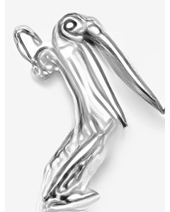 Silver 3D Mouth Moves Pelican Charm