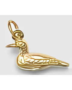 10K Yellow Gold 3D Loon Charm