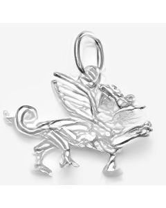 Silver 3D Griffin Charm