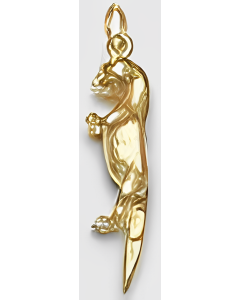 10K Yellow Gold 3D Weasel Charm