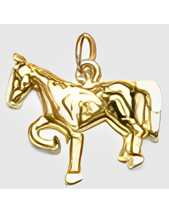 10K Yellow Gold Horse Charm