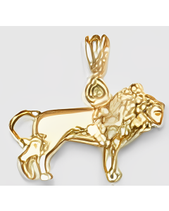 10K Yellow Gold Lion Pendant